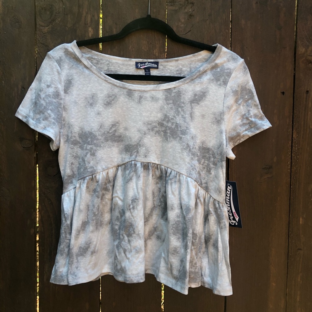 COPY - Tie Dye Peplum Tee Shirt